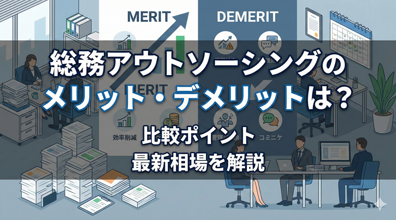 総務アウトソーシングのメリット・デメリットは？比較ポイントと最新相場を解説