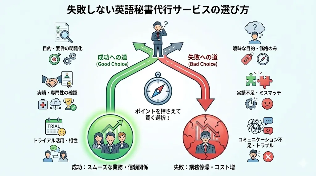 失敗しない英語秘書代行サービスの選び方