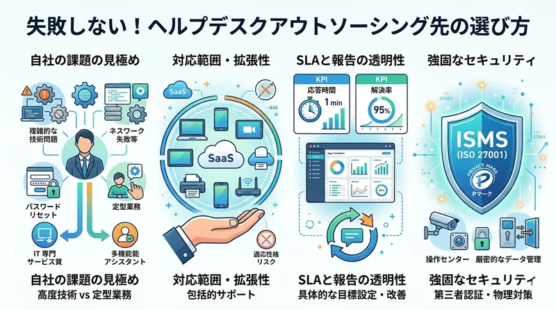 失敗しない!アウトソーシング先の選び方