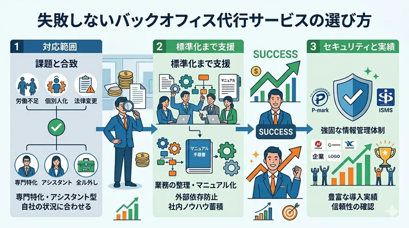 失敗しないバックオフィス代行サービスの選び方